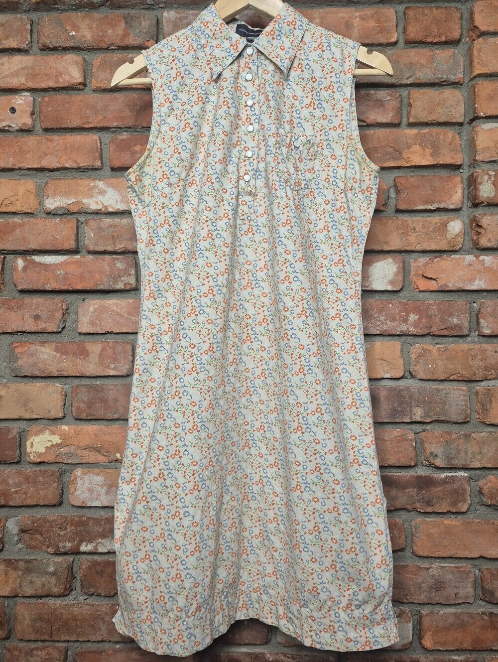 Jacob Annexe Floral Shirt Dress Cotton Cottagecore Prairie Garden Party 7/8